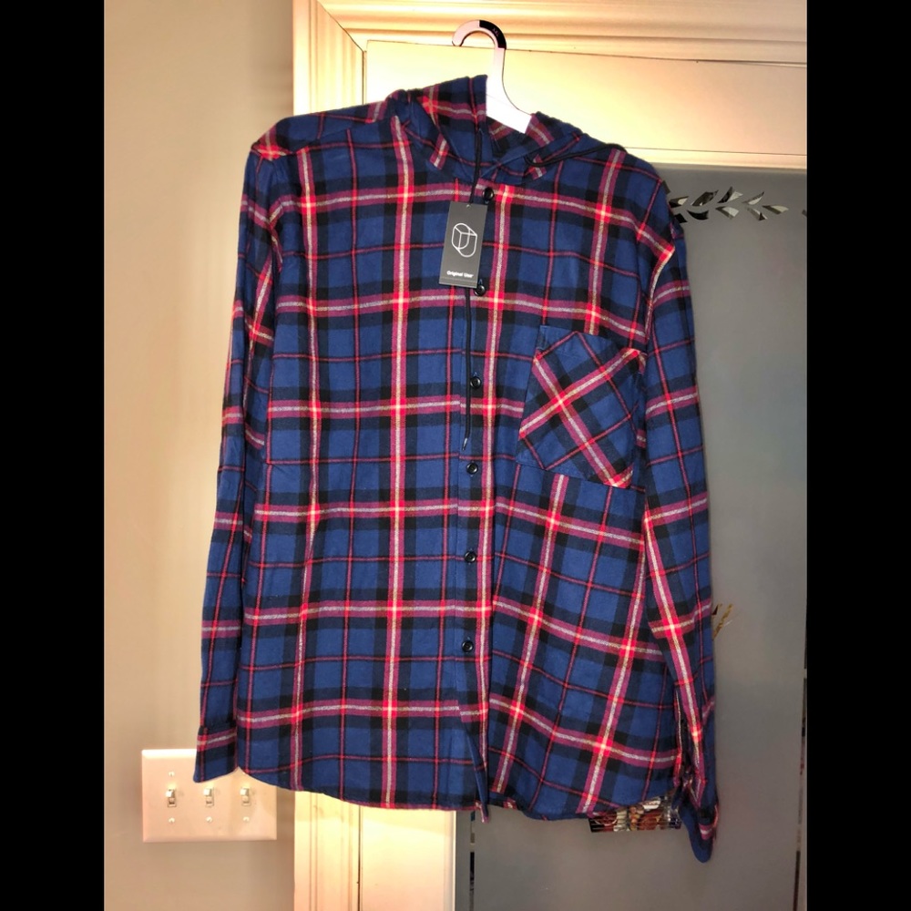 New flannel button up